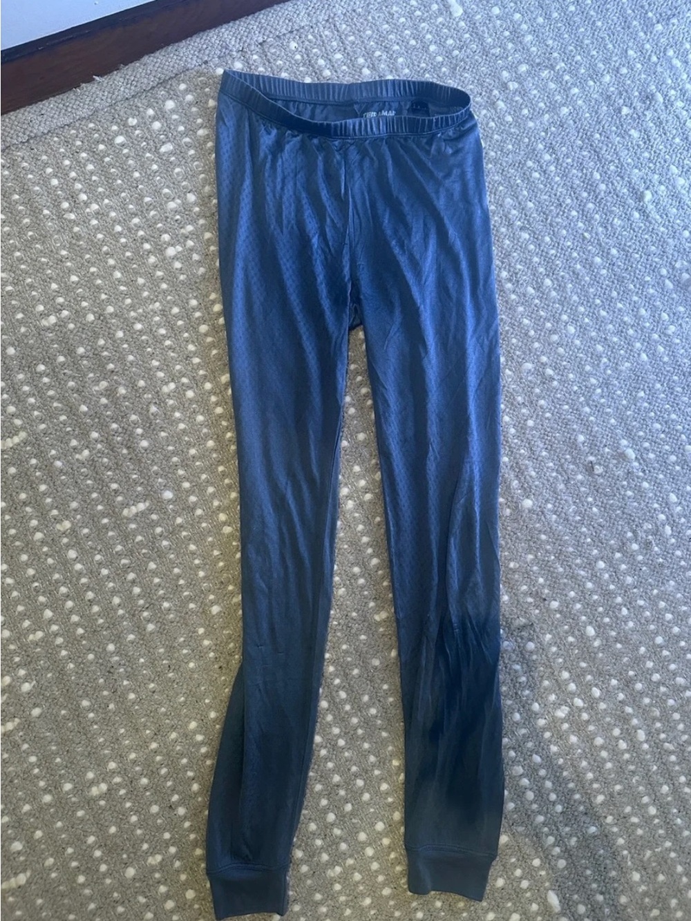 Sheer Blue Thermal Leggings - Picture 4 of 4